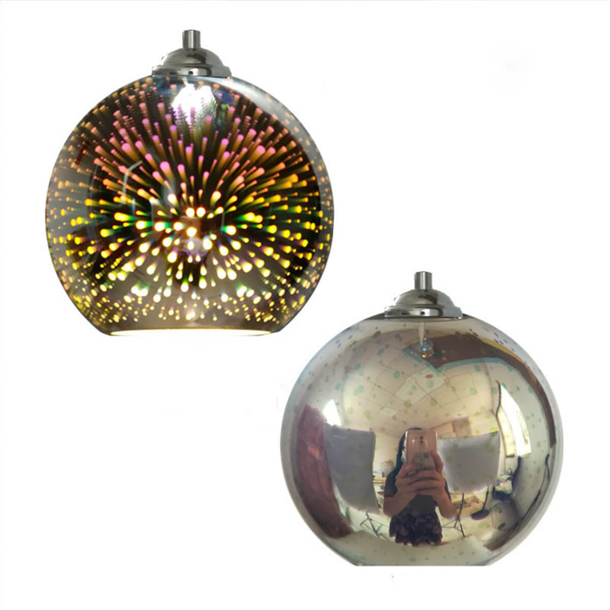 JOVIA - 3D Fireworks Glass Ceiling Light