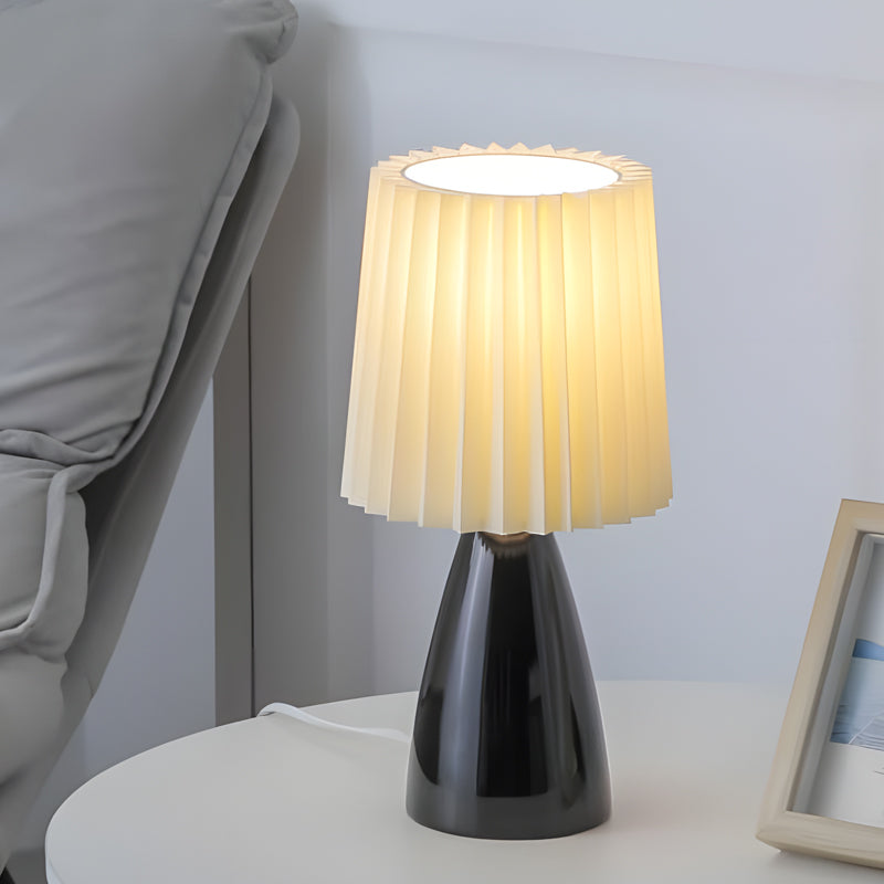 FAYREL - Pleated Fabric Table Lamp