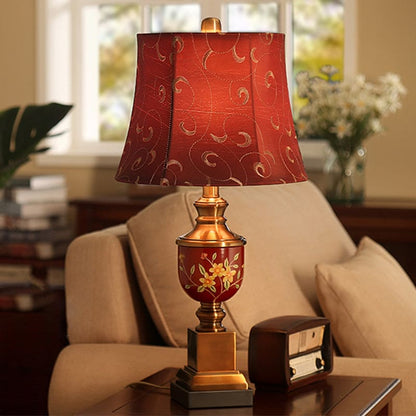 LAZURA - Luxe Red Table Lamp