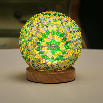 MYSTAJ – Bohemian Mosaic LED Table Lamp