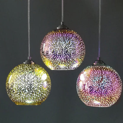 JOVIA - 3D Fireworks Glass Ceiling Light