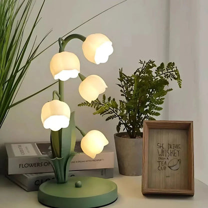 LUZ Bell Orchid Table Lamp