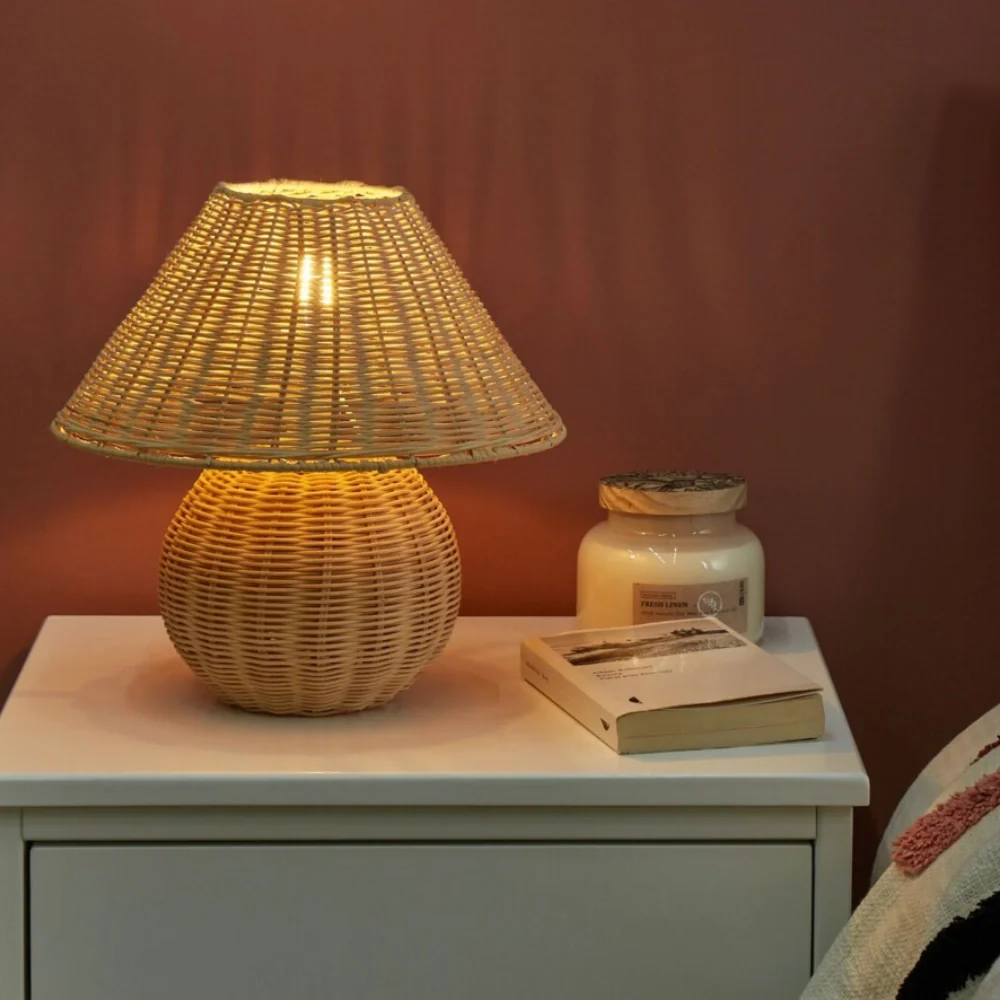 WEAVECRAFTDY - Handcrafted Bamboo Table Lamp