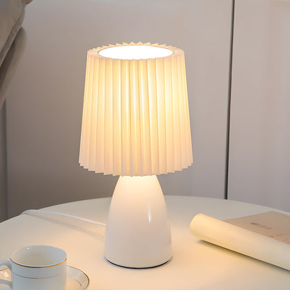 FAYREL - Pleated Fabric Table Lamp