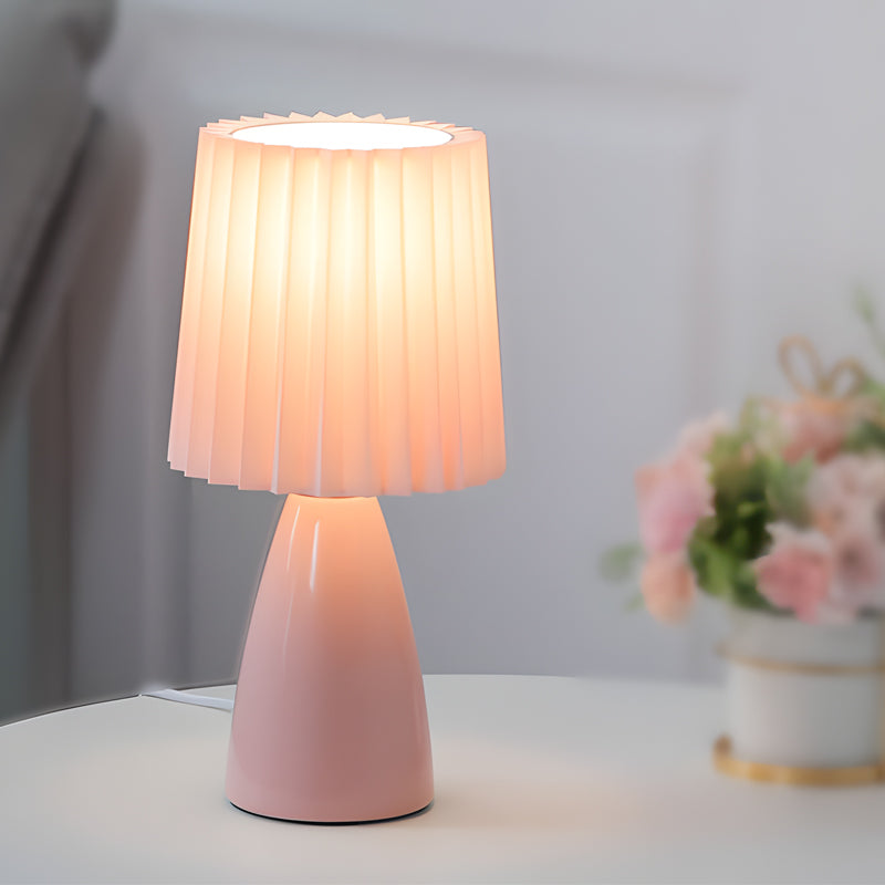 FAYREL - Pleated Fabric Table Lamp