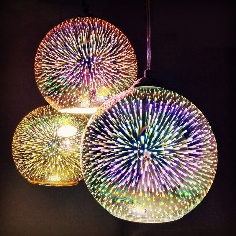 JOVIA - 3D Fireworks Glass Ceiling Light