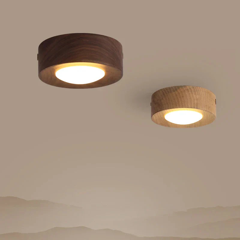 WJARIQ –  Walnut LED Ceiling Light