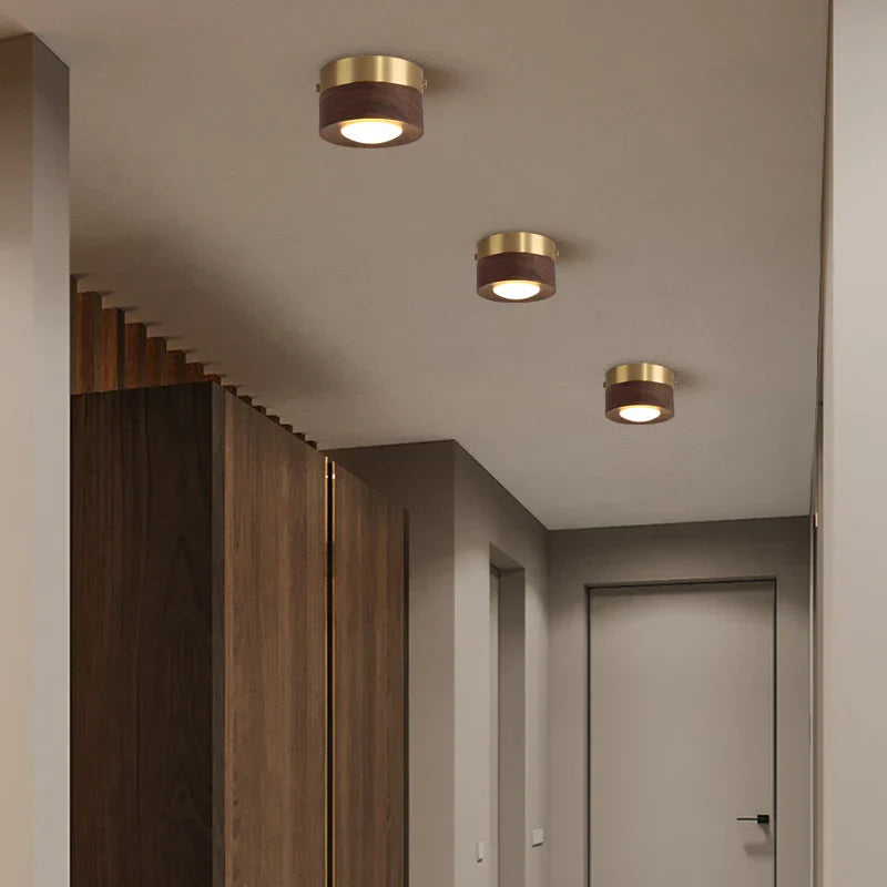 WJARIQ –  Walnut LED Ceiling Light