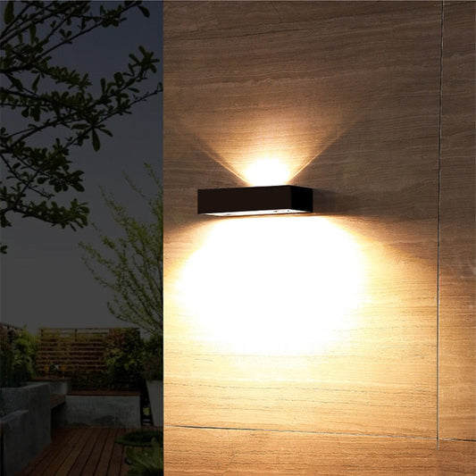 SOLARA - Modern Solar Up & Down LED Wall Lamp for Outdoor Spaces