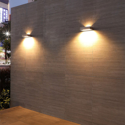 SOLARA - Modern Solar Up & Down LED Wall Lamp for Outdoor Spaces