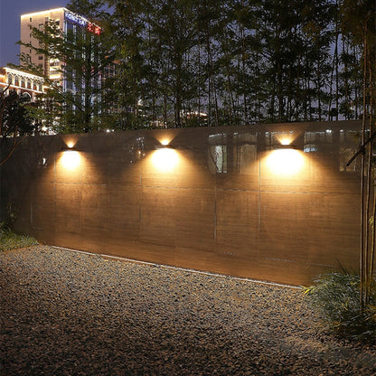 SOLARA - Modern Solar Up & Down LED Wall Lamp for Outdoor Spaces