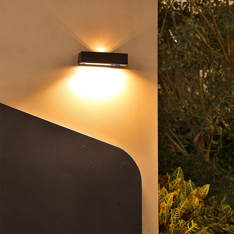 SOLARA - Modern Solar Up & Down LED Wall Lamp for Outdoor Spaces