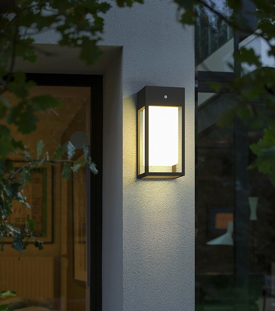 NOVA - Slim Solar LED Wall Lamp for Modern Outdoor Lighting