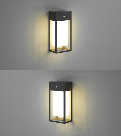 NOVA - Slim Solar LED Wall Lamp for Modern Outdoor Lighting