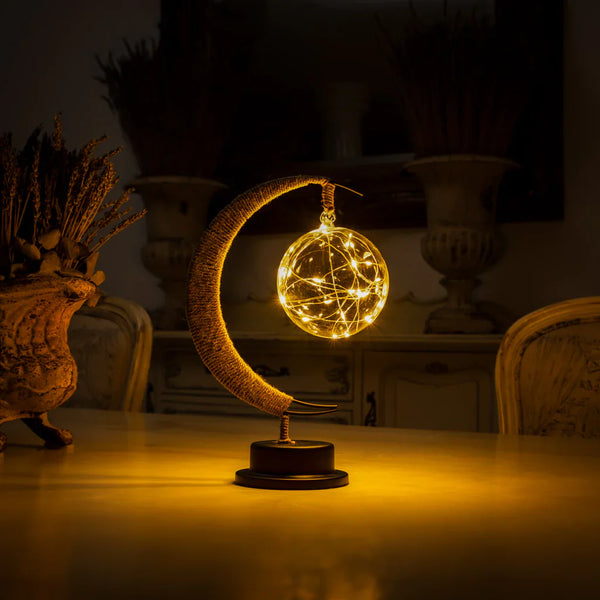 FALMER – Glass Moon Table Lamp