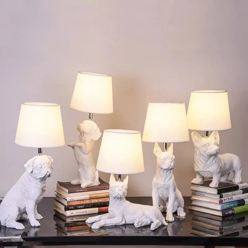 NEXLY - Art Deco Puppy Table Lamp