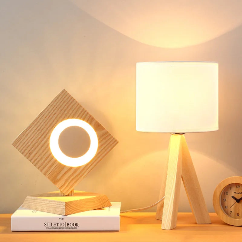 PAVIRA - Modern Wooden Table Lamp