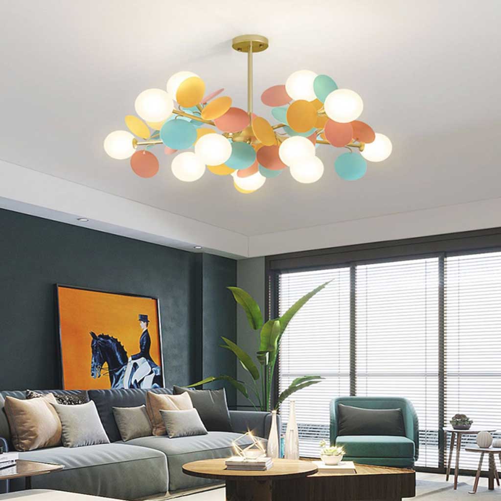 SOLVANNA – Opal Glass Branch Chandelier