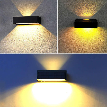 SOLARA - Modern Solar Up & Down LED Wall Lamp for Outdoor Spaces