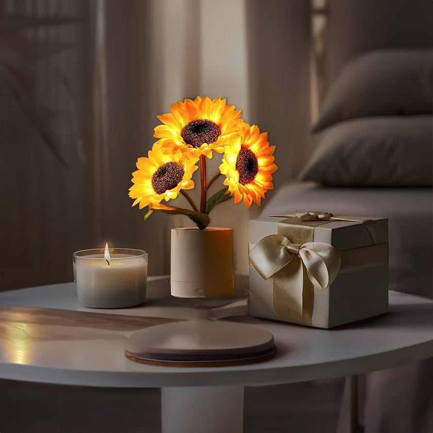 CELESTORA – Elegant Floral Glow Table Lamp