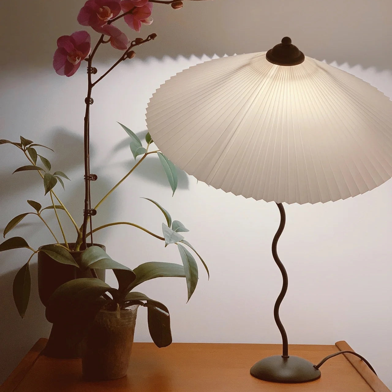 SLEEKI – Stylish Wavy Table Lamp