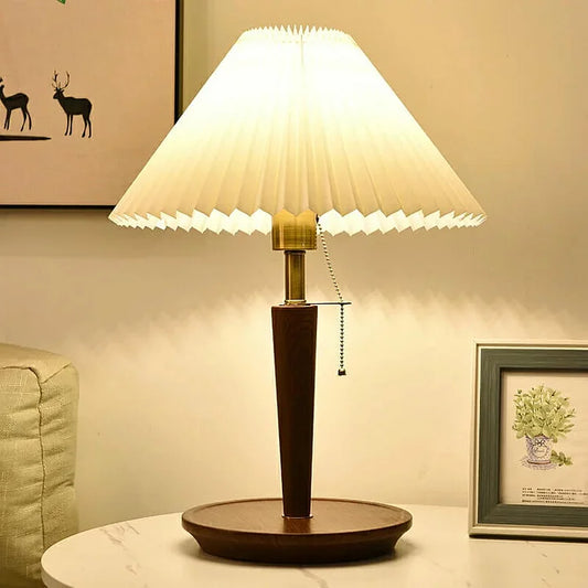 ILLUMINAD – Retro Wooden Table Lamp