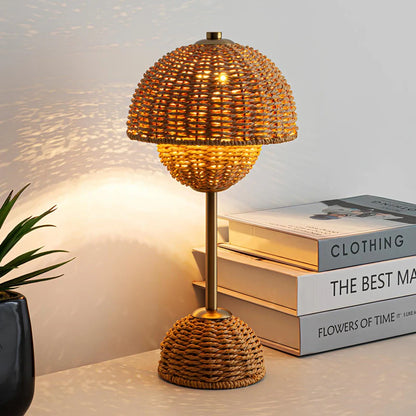 WEAVECRAFTDY - Handcrafted Bamboo Table Lamp