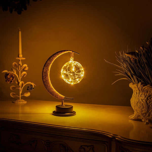 FALMER – Glass Moon Table Lamp